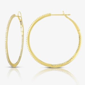 Ring Concierge Large Diamond Hoops